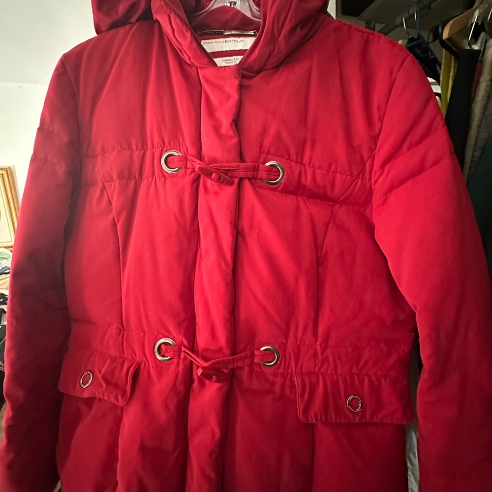 Perry Ellis Red Puffer Jacket